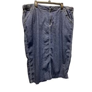 Quizz New York Denim Skirt Size 22, Y2K/90's Style, Ramie Blend